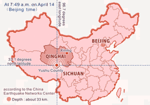Map of Qinghai